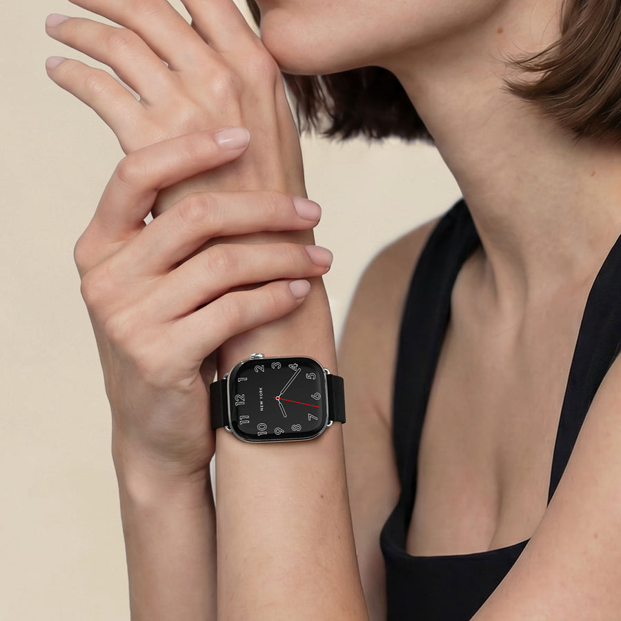 Konsu NYC Empire Black Apple Watch band
